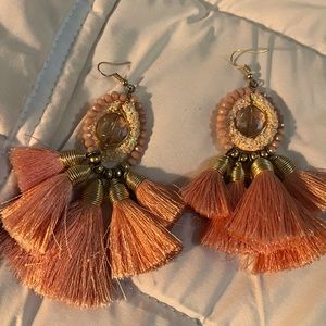 Earrings Peach Color